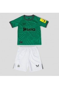 Newcastle United Babyklær Borte Fotballdrakt til barn 2023-24 Korte ermer (+ Korte bukser)